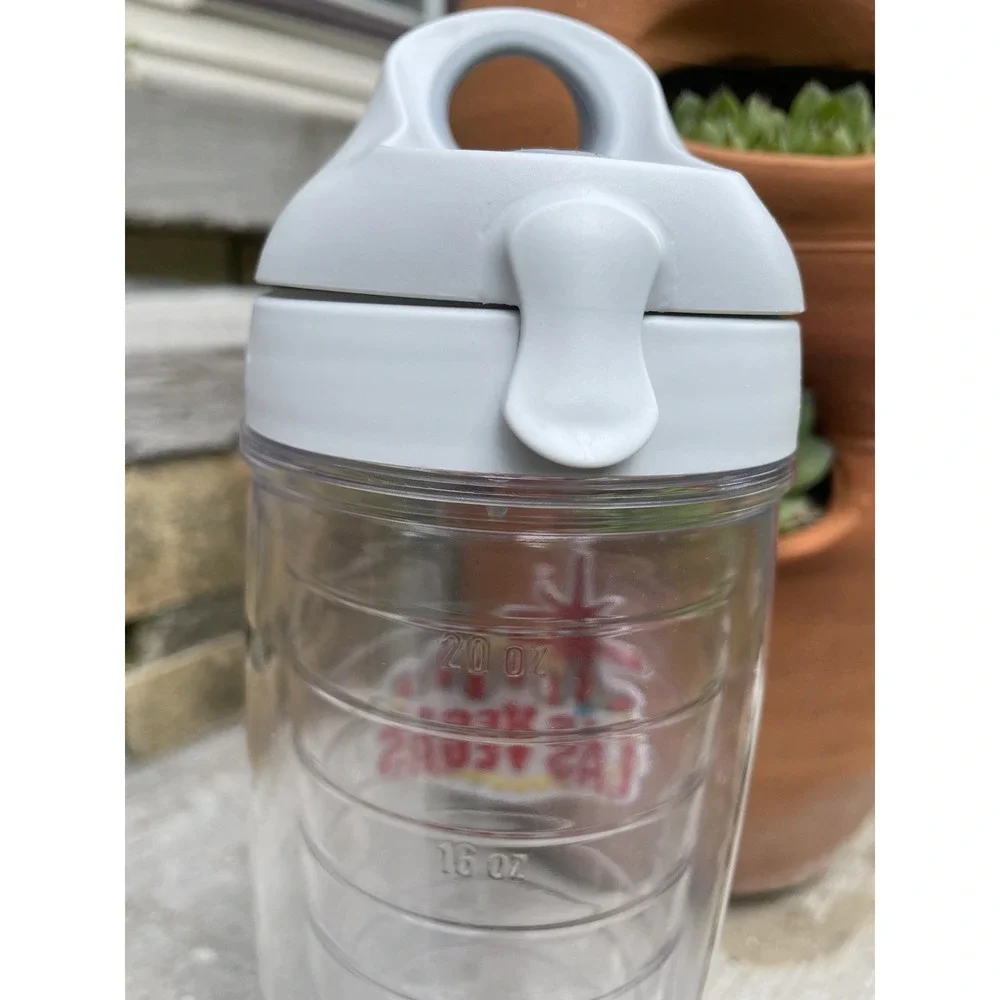 Tervis Las Vegas Nevada Clear Flip Top Tumbler 24 oz